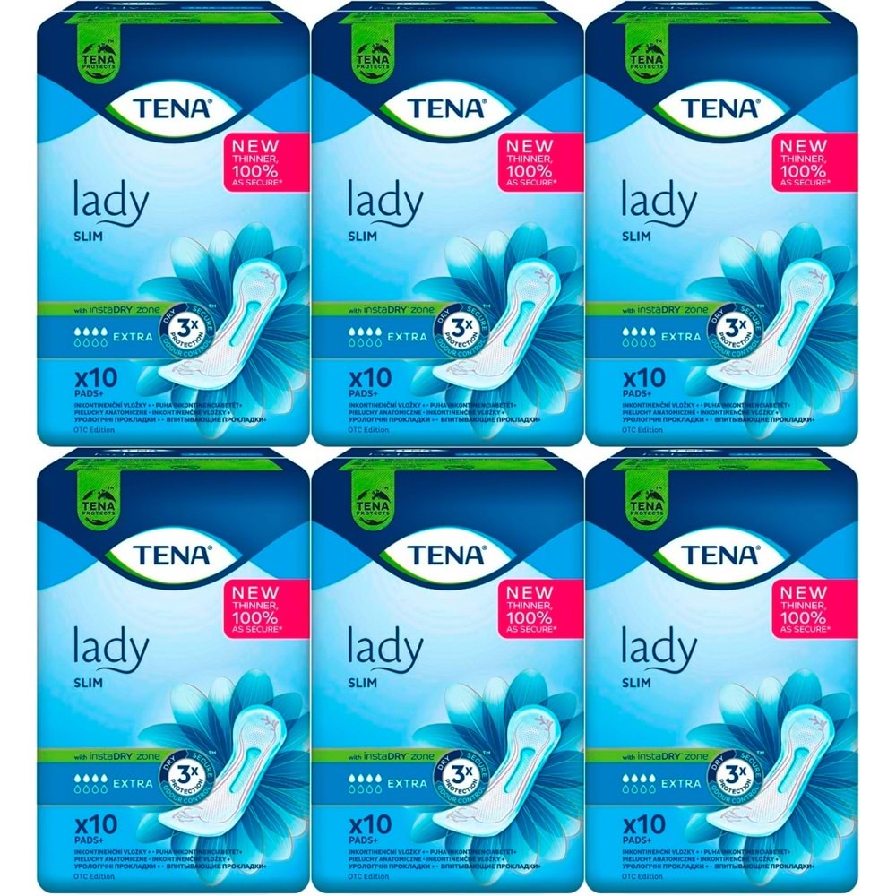 Tena Mesane Pedi Lady Slim Extra 60 Adet (6PK*10)