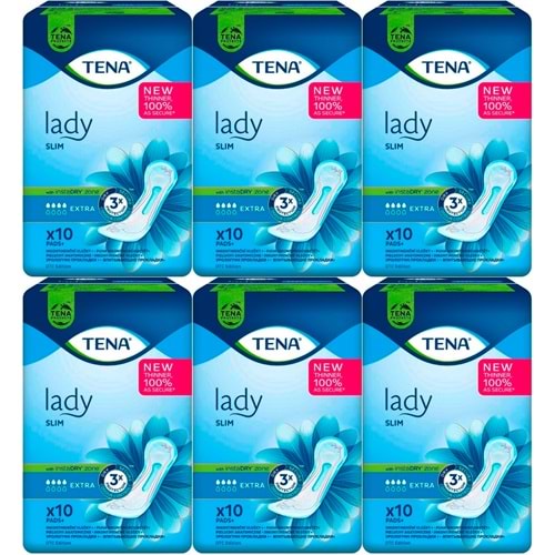 Tena Mesane Pedi Lady Slim Extra 60 Adet (6PK*10)
