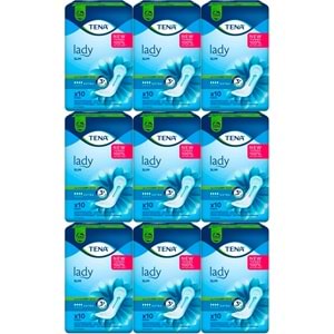 Tena Mesane Pedi Lady Slim Extra 90 Adet (9PK*10)