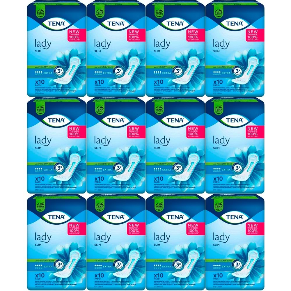 Tena Mesane Pedi Lady Slim Extra 120 Adet (12PK*10)