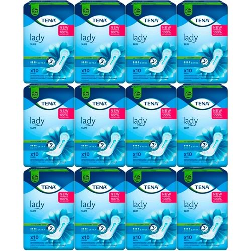 Tena Mesane Pedi Lady Slim Extra 120 Adet (12PK*10)
