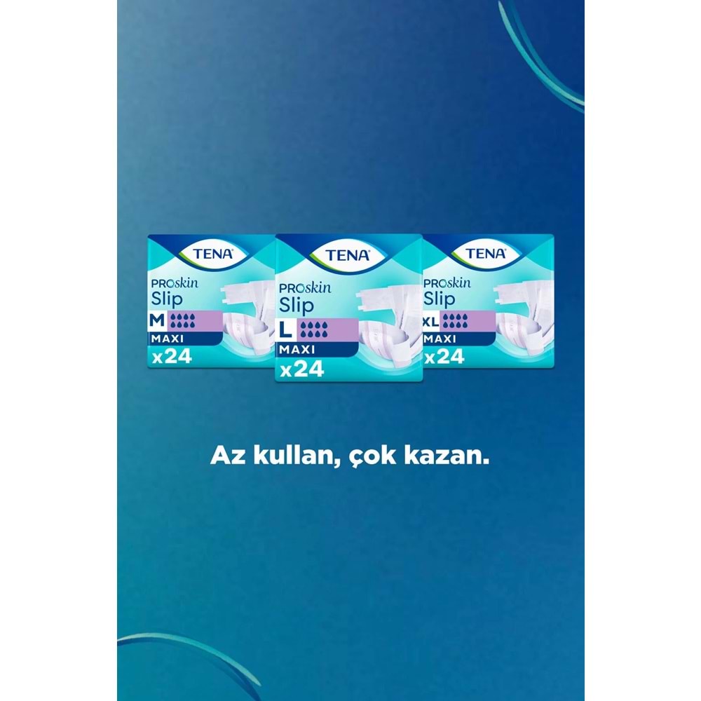 Tena Proskin Slip Maxi Bel Bantlı Yetişkin Bezi M - Orta - Medium 192 Adet