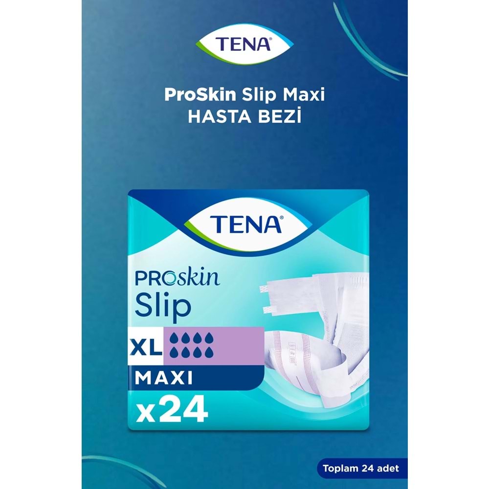 Tena Proskin Slip Maxi Bel Bantlı Yetişkin Bezi XL - Ekstra Large - Extra Large 48 Adet