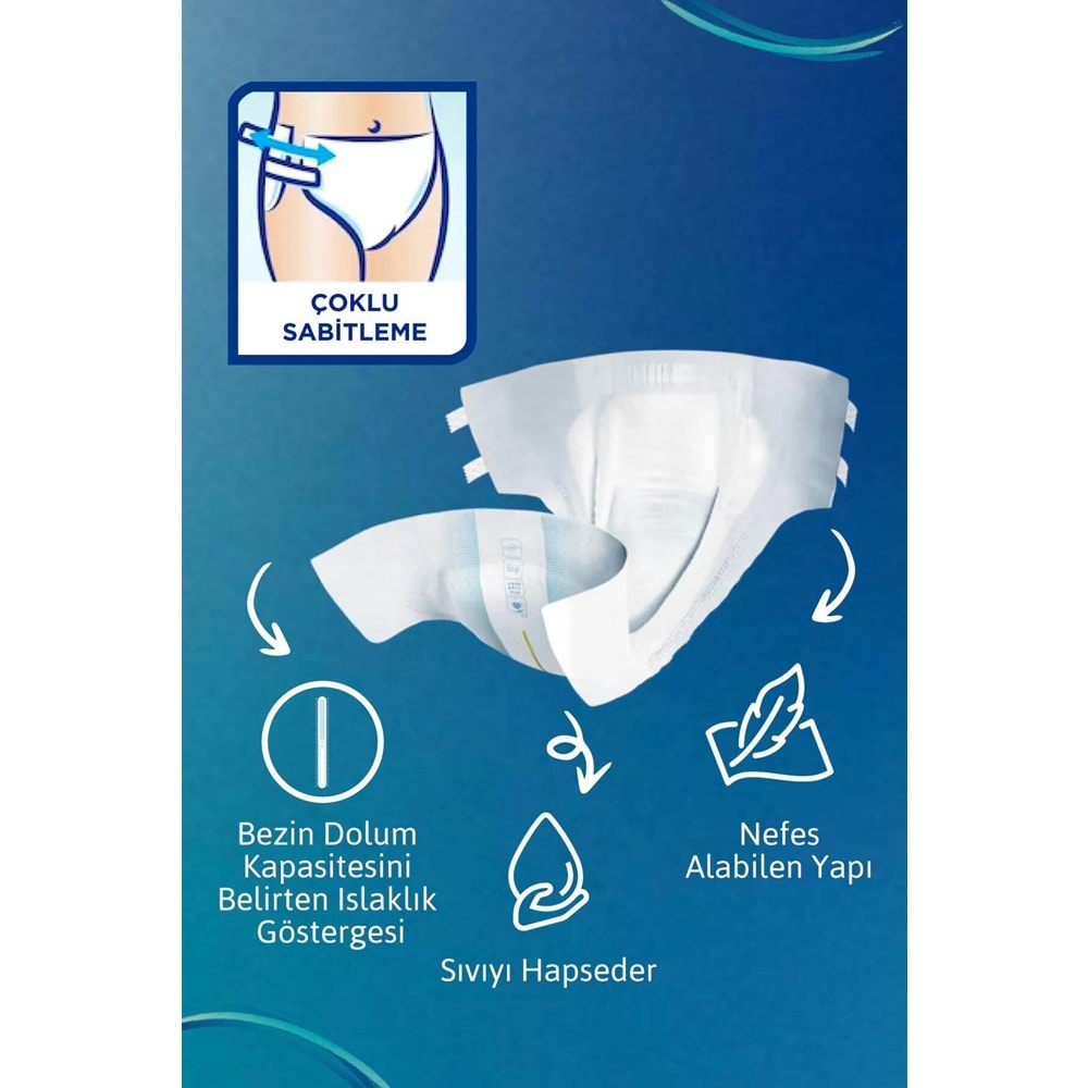 Tena Proskin Slip Maxi Bel Bantlı Yetişkin Bezi XL - Ekstra Large - Extra Large 120 Adet