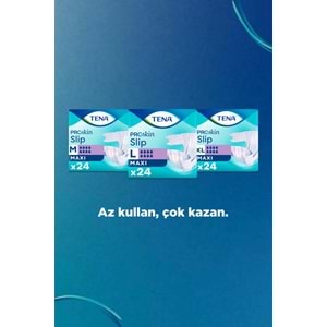 Tena Proskin Slip Maxi Bel Bantlı Yetişkin Bezi XL - Ekstra Large - Extra Large 120 Adet