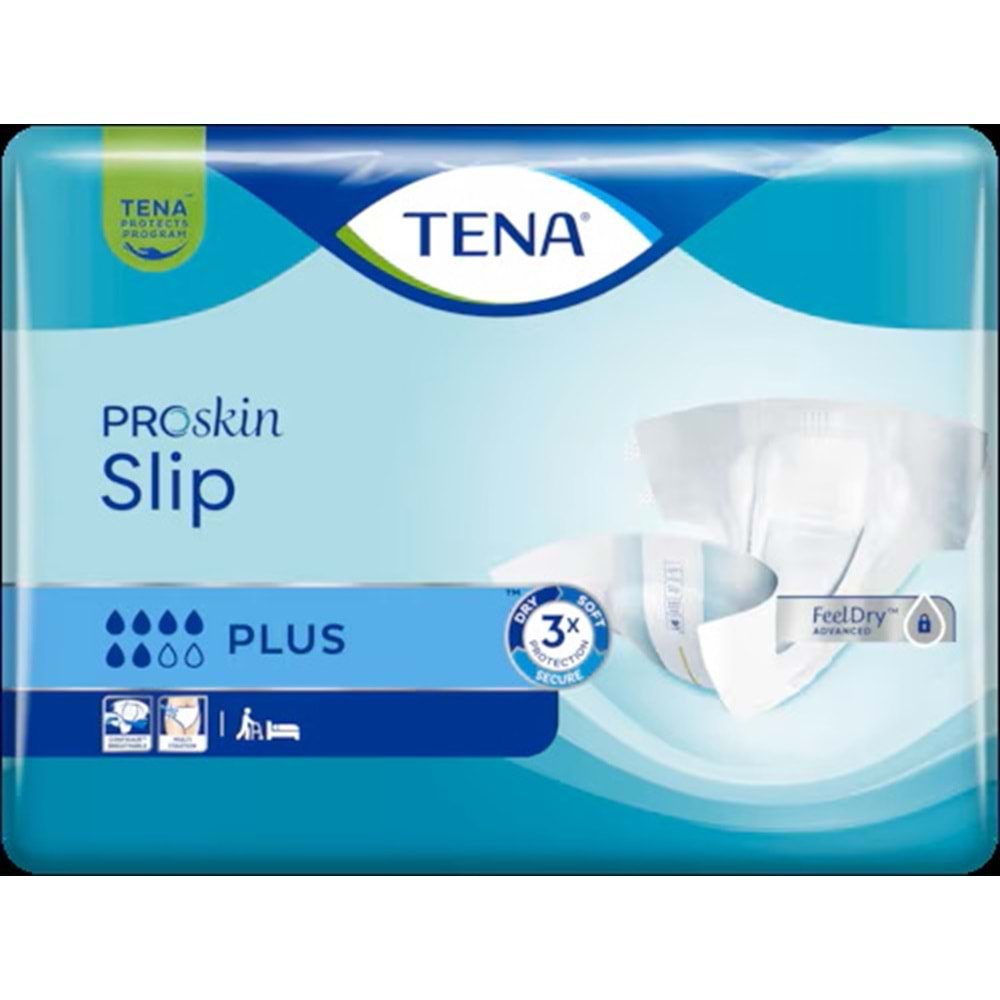 Tena Proskin Slip Plus Bel Bantlı Yetişkin Bezi L - Büyük - Large 90 Adet