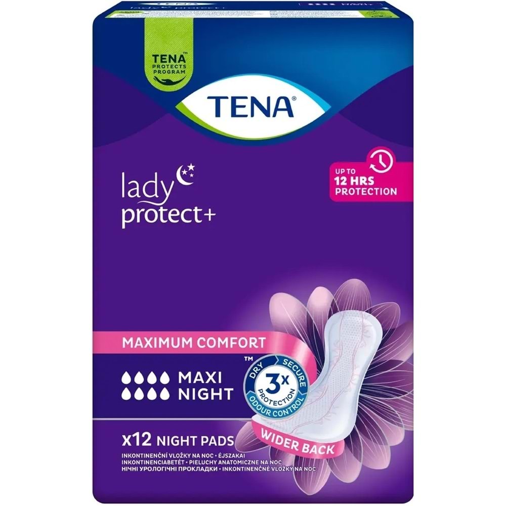 Tena Lady Protect Mesane Pedi Maxi Night Geceye Özel 72 Adet