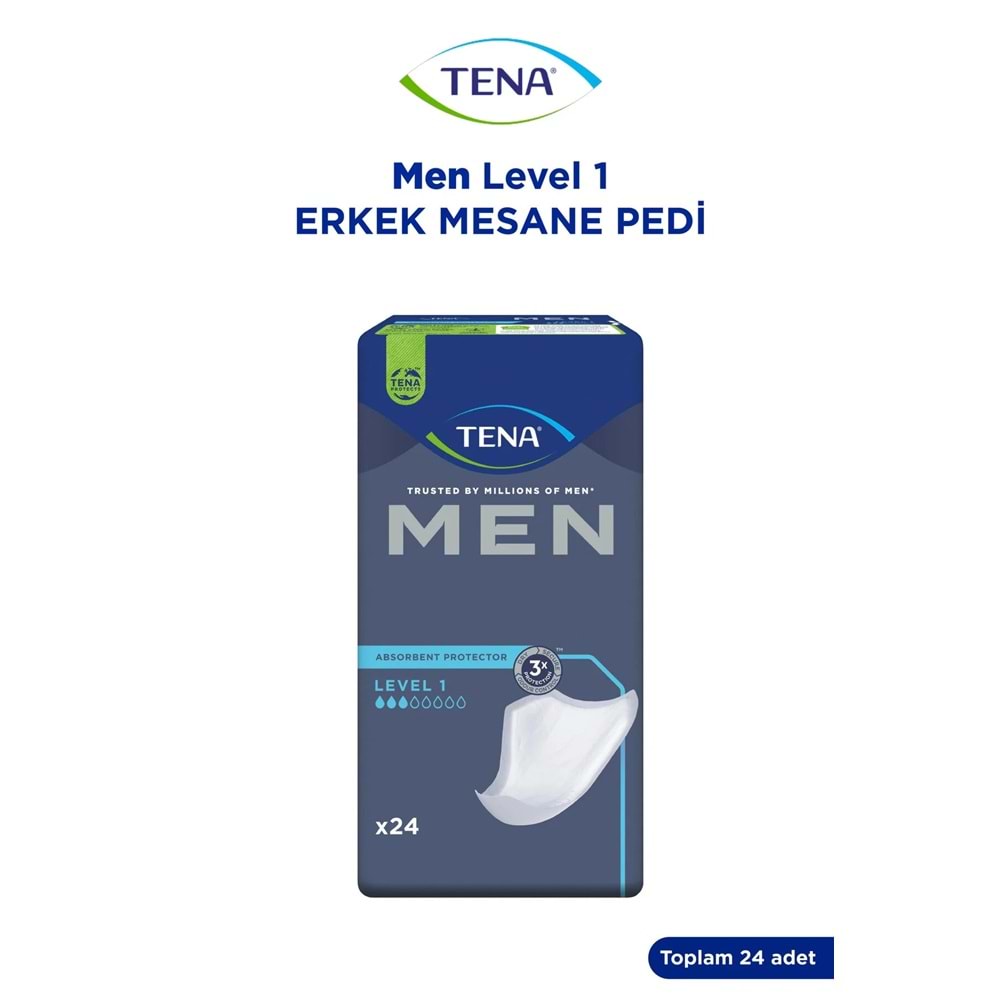Tena Men Emici Koruma Level 1 Erkek Mesane Pedi 288 Adet