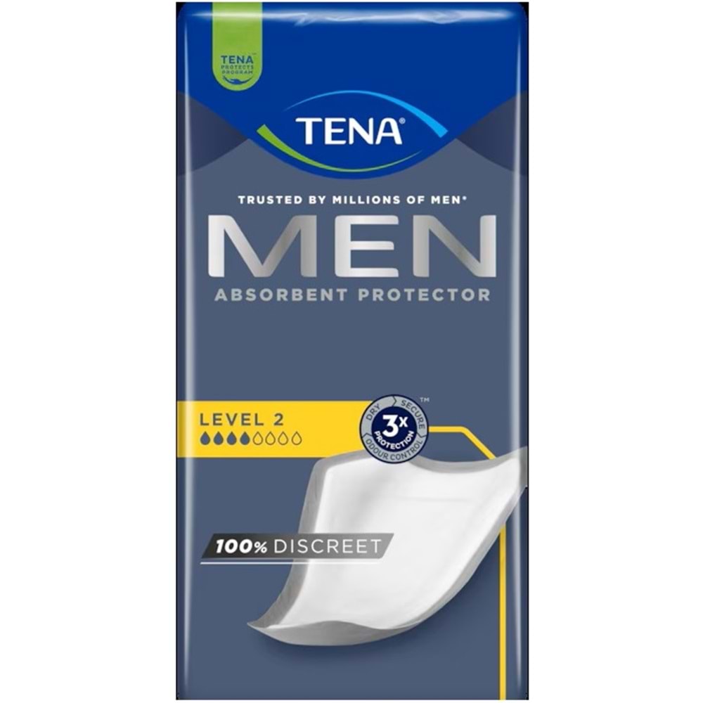 Tena Men Emici Koruma Level 2 Erkek Mesane Pedi 80 Adet