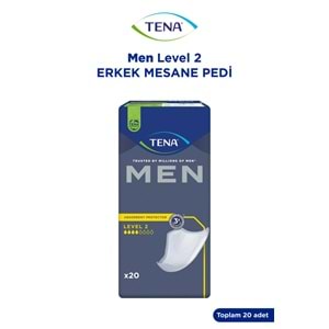 Tena Men Emici Koruma Level 2 Erkek Mesane Pedi 120 Adet