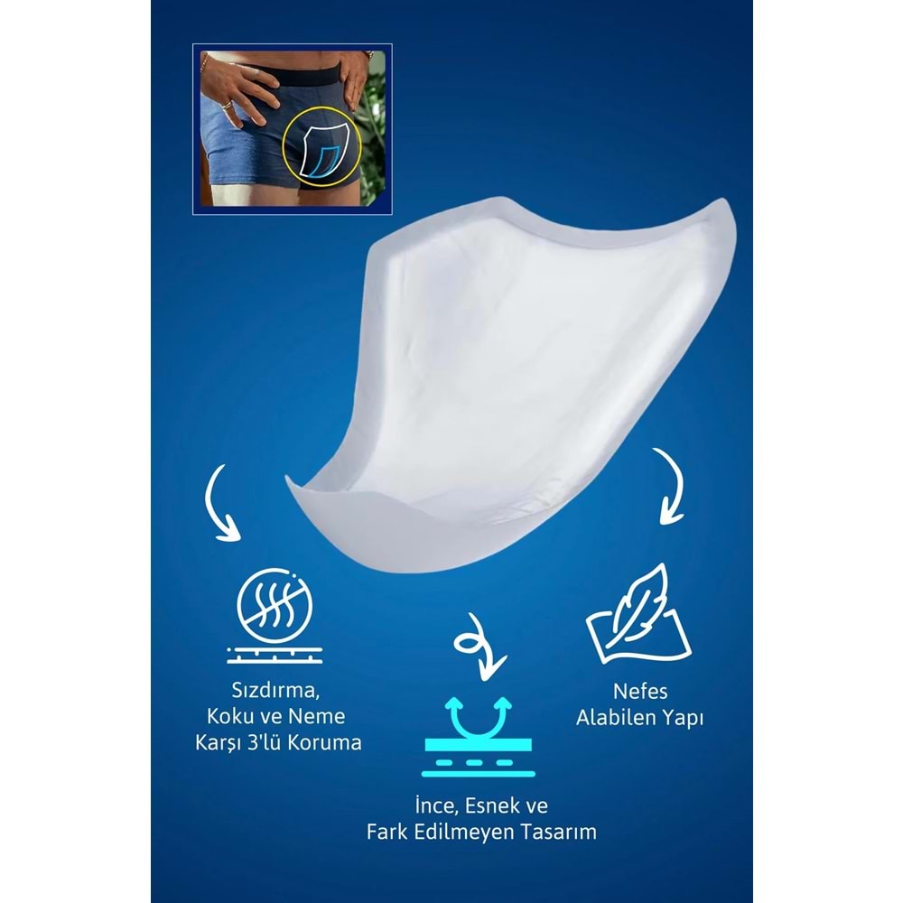 Tena Men Emici Koruma Level 3 Erkek Mesane Pedi 64 Adet