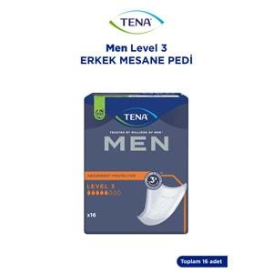 Tena Men Emici Koruma Level 3 Erkek Mesane Pedi 80 Adet