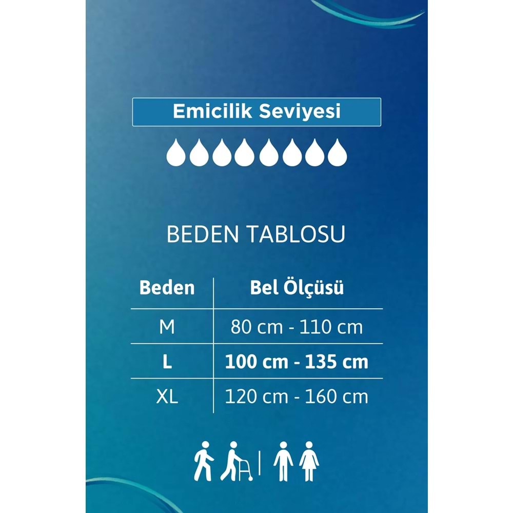 Tena Proskin Pants Maxi Emici Külot Yetişkin Bezi L - Büyük - Large 20 Adet