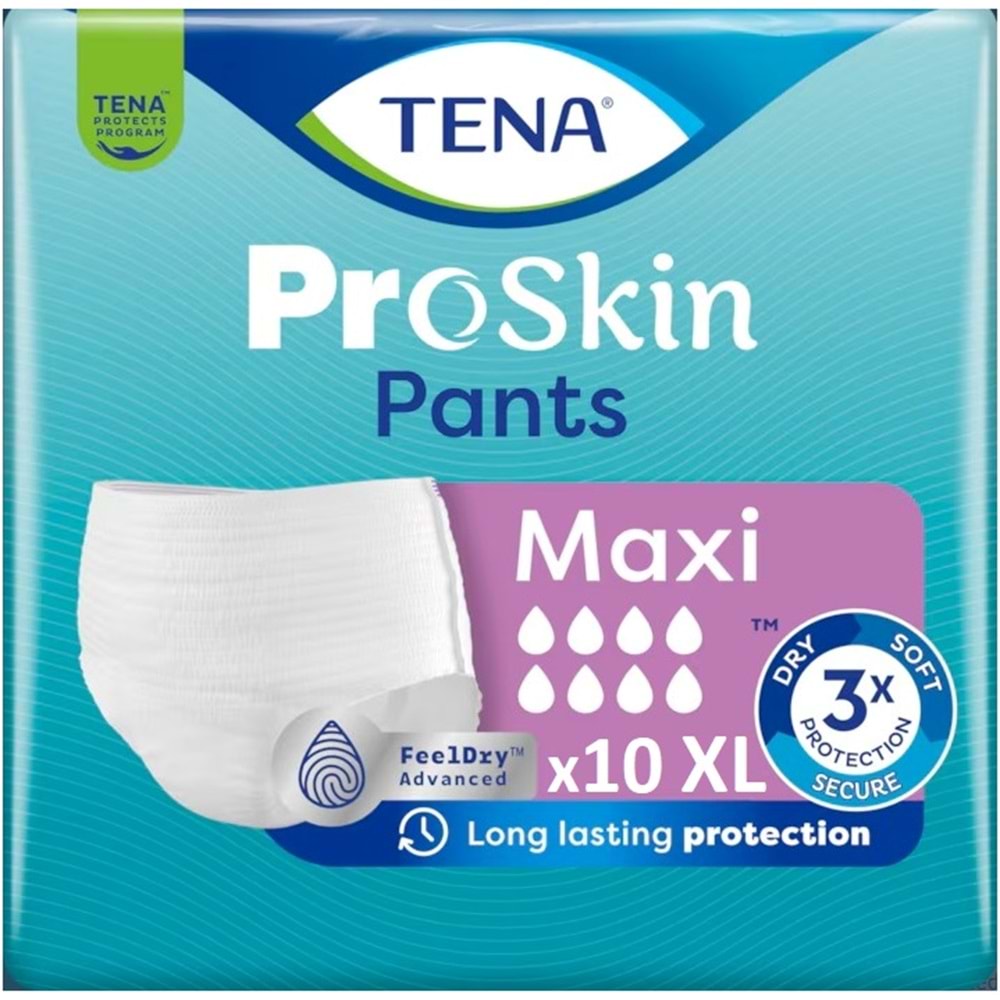 Tena Proskin Pants Maxi Emici Külot Yetişkin Bezi XL - Ekstra Large - Extra Large 90 Adet
