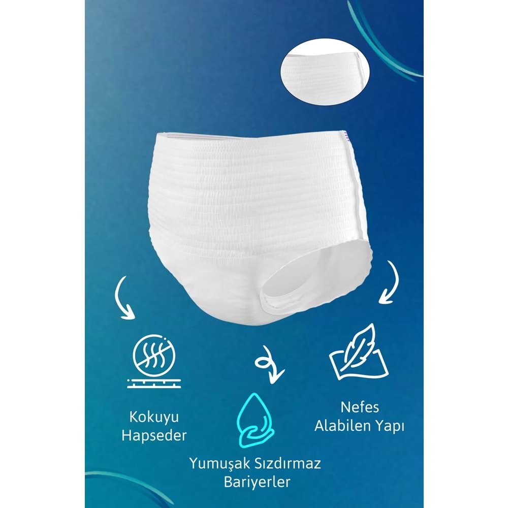 Tena Proskin Pants Maxi Emici Külot Yetişkin Bezi XL - Ekstra Large - Extra Large 90 Adet