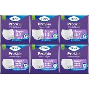 Tena Proskin Pants Süper Night Gece Emici Külot Yetişkin Bezi L - Büyük - Large 180 Adet