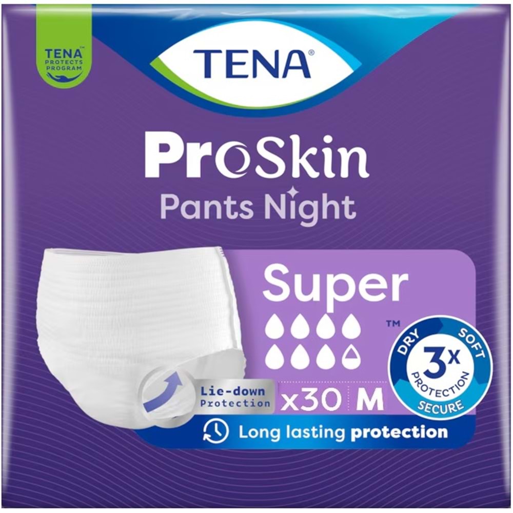 Tena Proskin Pants Süper Night Gece Emici Külot Yetişkin Bezi M - Orta - Medium 240 Adet