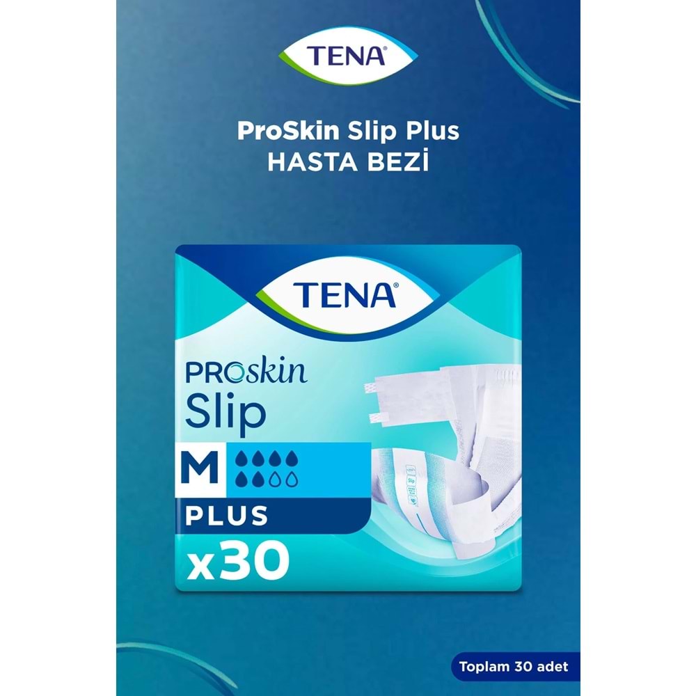 Tena Proskin Slip Plus Bel Bantlı Yetişkin Bezi M - Orta - Medium 180 Adet