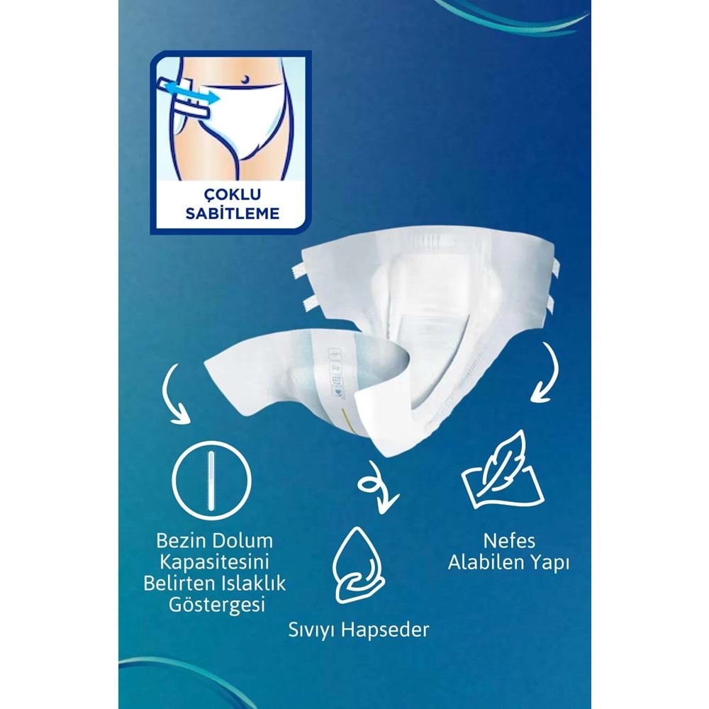 Tena Proskin Slip Plus Bel Bantlı Yetişkin Bezi M - Orta - Medium 240 Adet