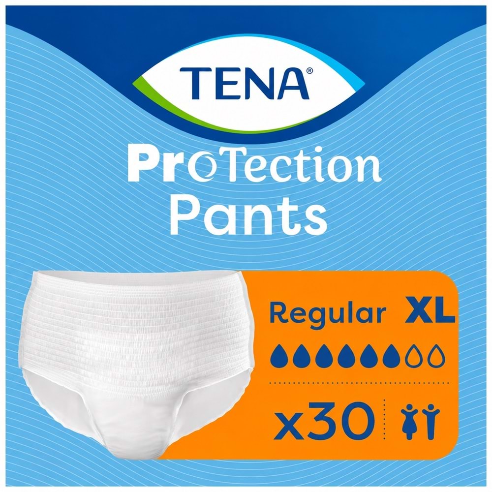 Tena ProTection Pants Regular Emici Külot Yetişkin Bezi XL - Ekstra Büyük - Extra Large 180 Adet