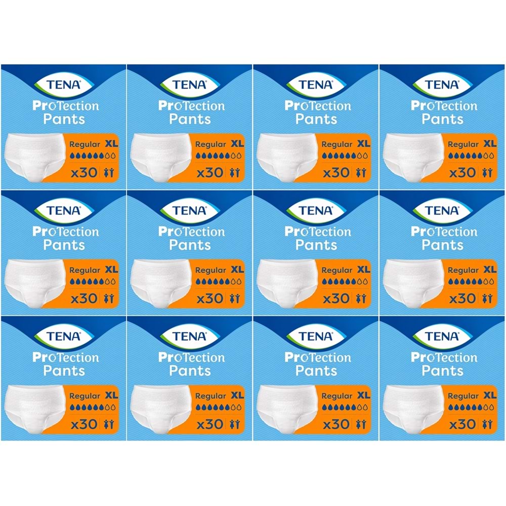 Tena ProTection Pants Regular Emici Külot Yetişkin Bezi XL - Ekstra Büyük - Extra Large 360 Adet