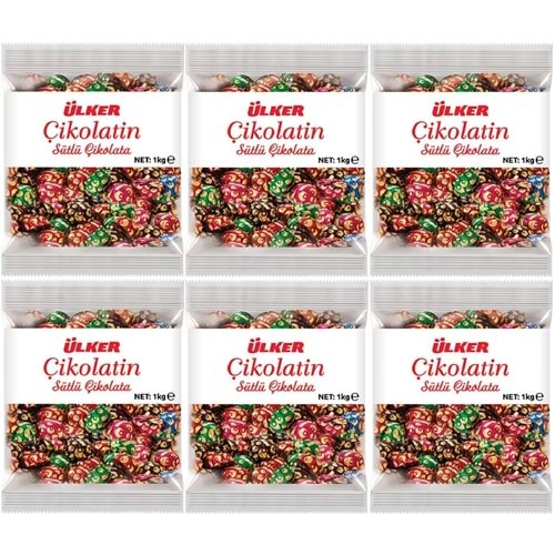 Ülker Çikolatin Sütlü İkramlık Çikolata 6KG (6PK*1KG)