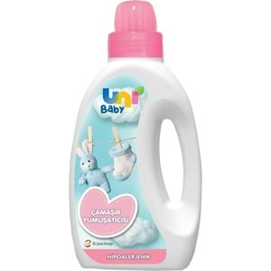 Uni Baby Çamaşır Yumuşatıcı 1500Ml Hassas Ciltler İçin/Hipoalerjenik (Pembe) (5 Li Set)