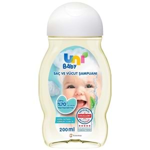 Uni Baby Bebek Saç ve Vücut Şampuanı 200ML Klasik (4 Lü Set)