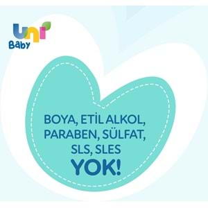 Uni Baby Bebek Saç ve Vücut Şampuanı 200ML Klasik (4 Lü Set)