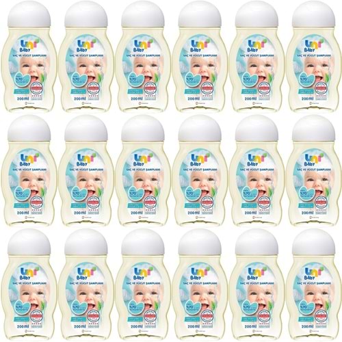 Uni Baby Bebek Saç ve Vücut Şampuanı 200ML Klasik (18 Li Set)