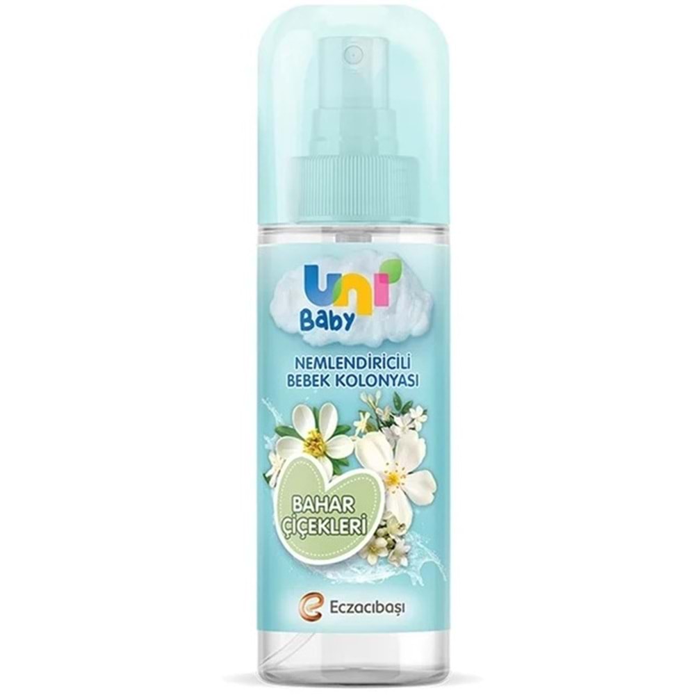 Uni Baby Bebek Kolonyası 150ML Nemlendiricili - Bahar Çiçekleri (3 Lü Set)