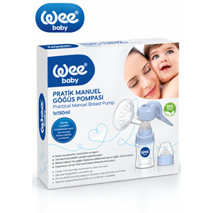 Wee Baby Pratik Manuel Göğüs Pompası (Yeni) + Göğüs Pedi Hediye 40 Lı Pk