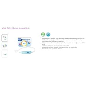 Wee Baby Burun Aspiratörü Nasal (Yeni Saklama Kabı Kutulu) (6 Lı Set) (WEE162)