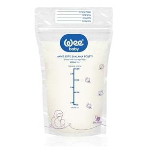 Wee Baby Anne Sütü - Süt Saklama Poşeti 20 Li Pk (Dondurucuya Uygun) (6 Lı Set)