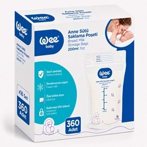 Wee Baby Anne Sütü - Süt Saklama Poşeti 20 Li Pk (Dondurucuya Uygun) (18 Li Set)