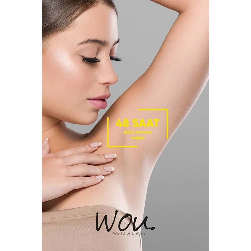 Wou World Of Unique Roll-On Unisex Deodorant 75ML Ter Önleyici Beyazlatıcı (6 Lı Set)