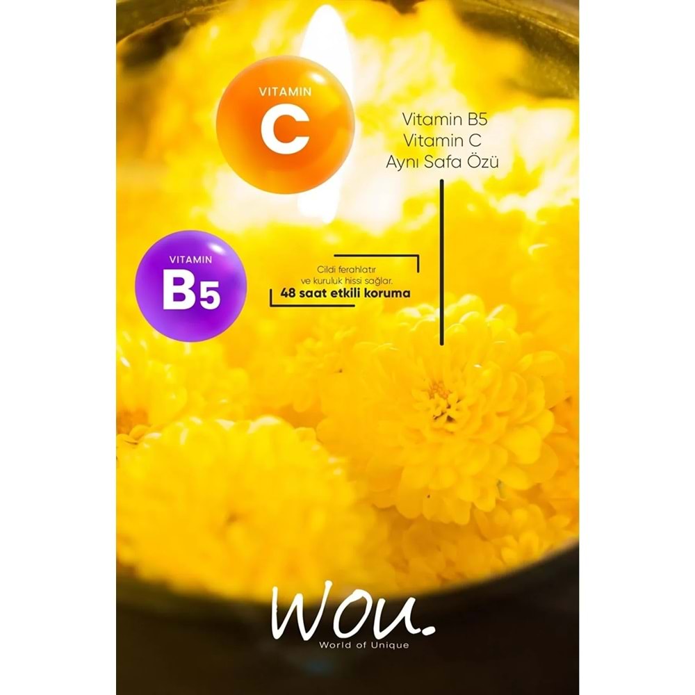 Wou World Of Unique Roll-On Unisex Deodorant 75ML Ter Önleyici Beyazlatıcı (6 Lı Set)