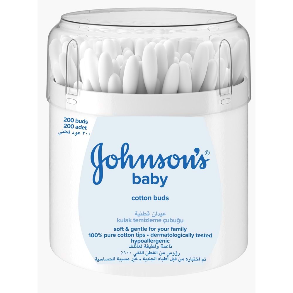 Johnsons Baby Kulak Temizleme Çubuğu 200 Adet (12 Li Set)